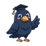 Spralingua raven mascot